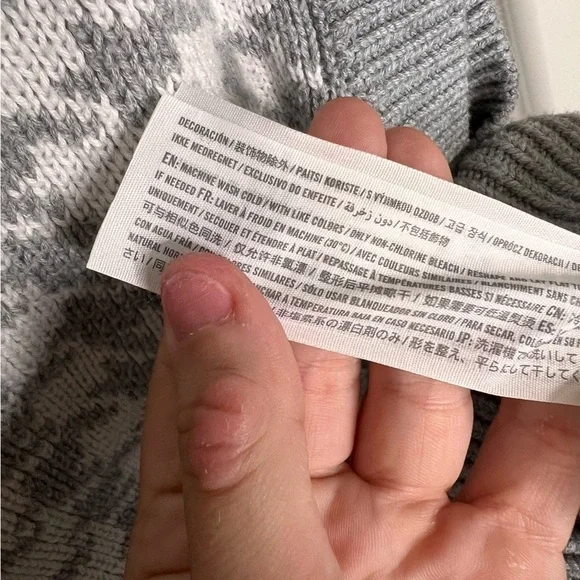 A&F Houndstooth V Neck Sweater Vest Sz M - Picture 5 of 6